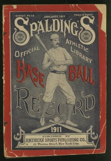 MAG 1911 Spalding's Baseball Record